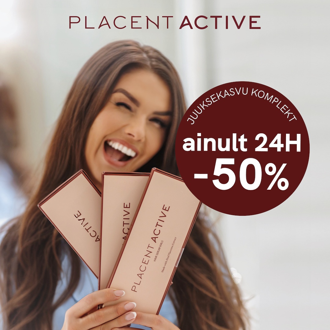 Musta reede allahindlused Placent Active e-poes